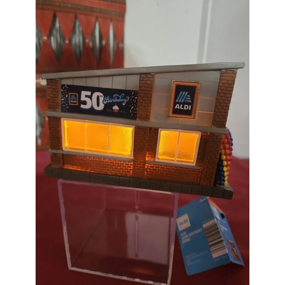 Aldi 50th Birthday Store Lights Up Limited Edition Battery Operated Working New